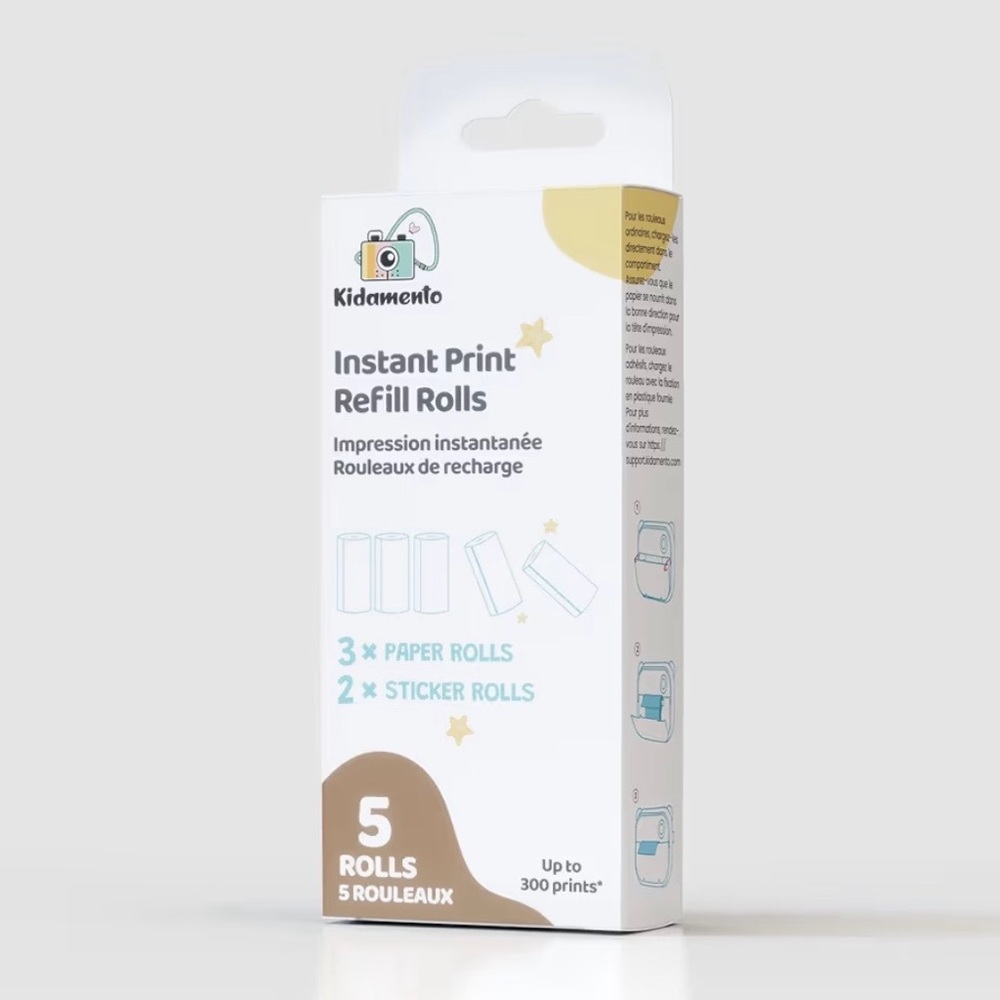 KIDAMENTO Instant Print Refill Rolls